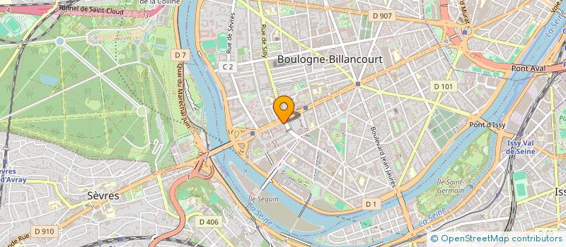 localisation de l'entreprise ETINCELLES à BOULOGNE-BILLANCOURT