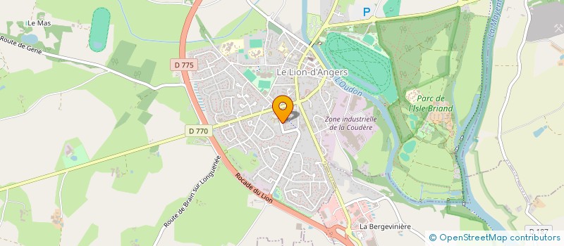 localisation de l'entreprise ETINCELLES D'ORIENT  LE LION D'ANGERS