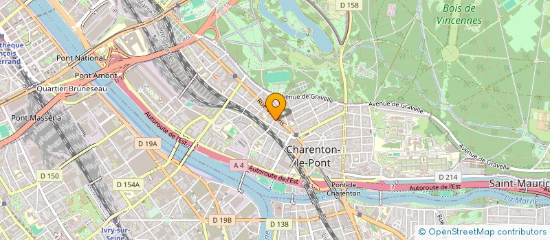 localisation de l'entreprise ETINCELLES ET RADICELLES  CHARENTON-LE-PONT