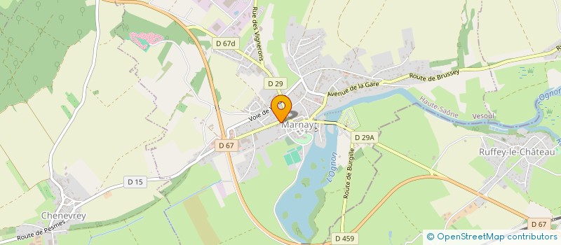 localisation de l'entreprise ETINDUS  MARNAY