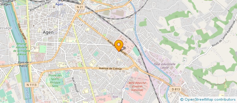 localisation de l'entreprise ETIOCENTRE à AGEN