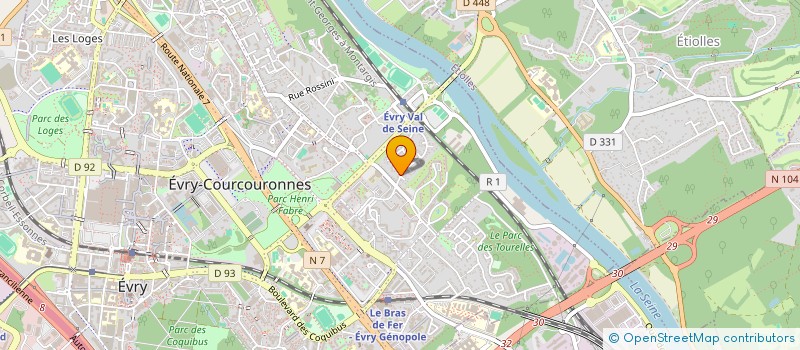 localisation de l'entreprise ETIOLLES PRESSE à EVRY-COURCOURONNES
