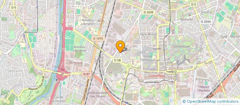 localisation de l'entreprise ETIONOV à GRENOBLE