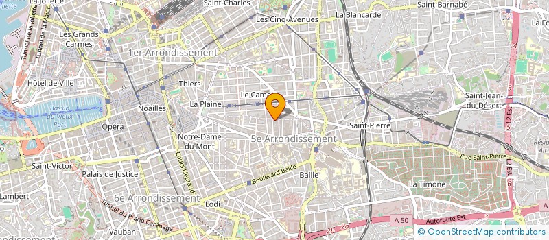 localisation de l'entreprise ETIQ à MARSEILLE