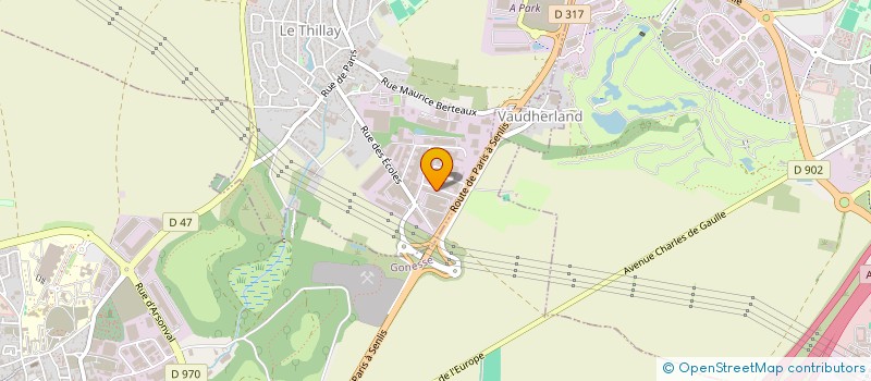 localisation de l'entreprise ETIQUETTE.IDF  LE THILLAY