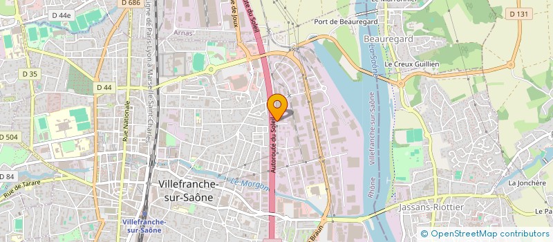 localisation de l'entreprise ETIRAGE DE CHARONNE à VILLEFRANCHE-SUR-SAONE