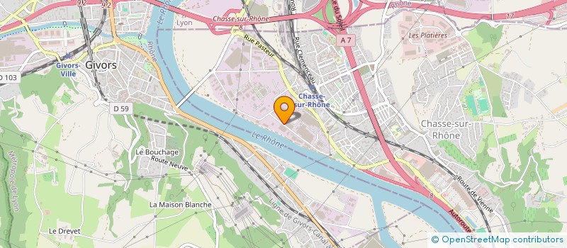 localisation de l'entreprise ETIS à CHASSE-SUR-RHONE