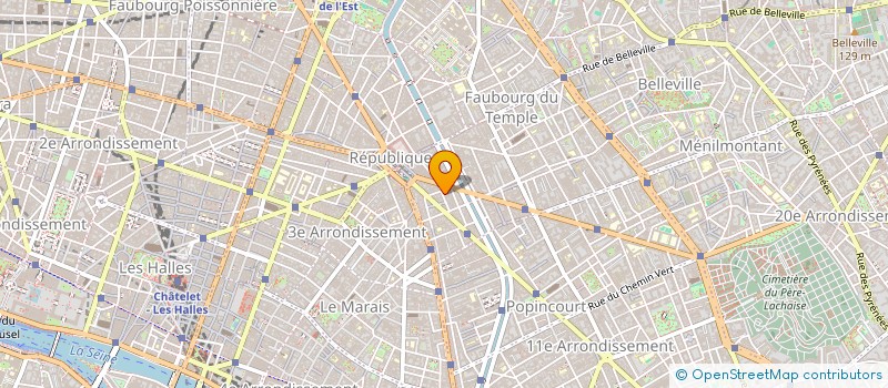 localisation de l'entreprise ETIS à PARIS