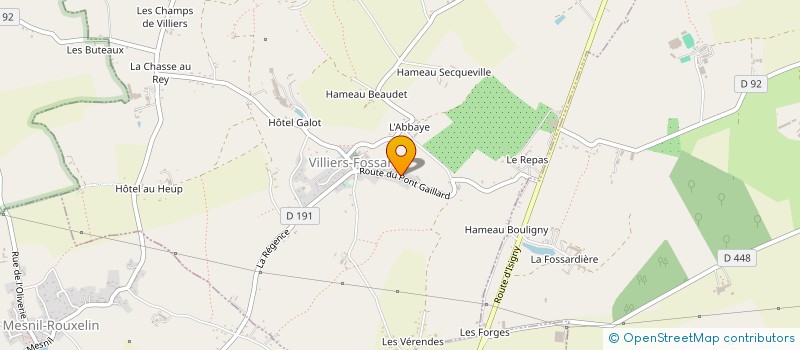 localisation de l'entreprise ETISSON  VILLIERS-FOSSARD