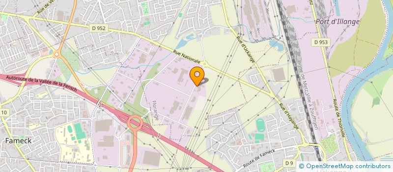 localisation de l'entreprise ETITEC  FLORANGE