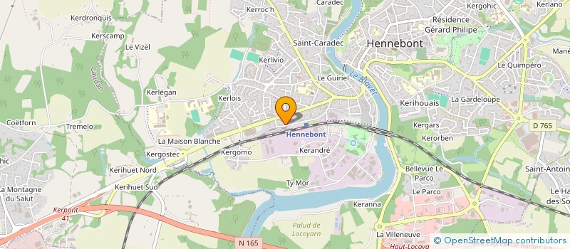 localisation de l'entreprise ETIX  HENNEBONT