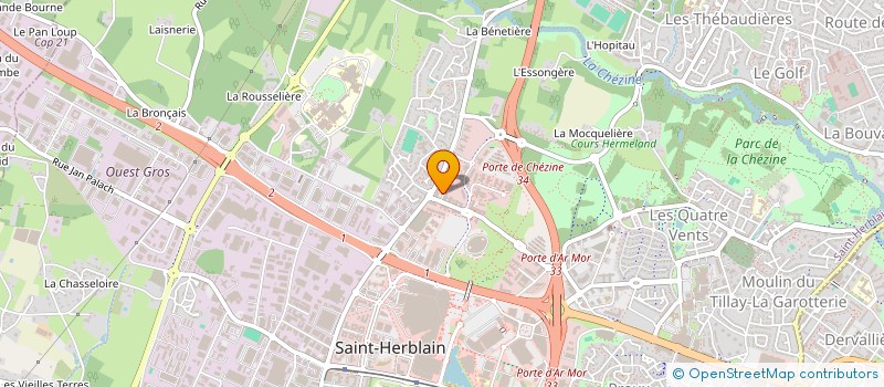 localisation de l'entreprise ETIX EVERYWHERE HOLDING FRANCE à SAINT-HERBLAIN