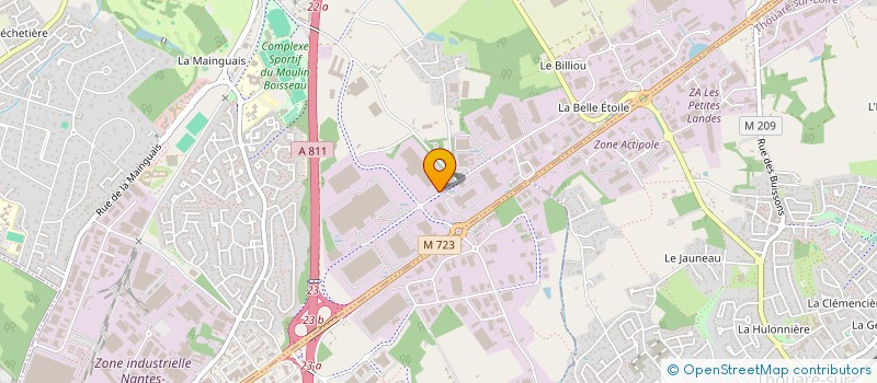 localisation de l'entreprise ETIX NANTES 2  CARQUEFOU