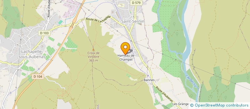 localisation de l'entreprise ETJ  SAINT-SERNIN