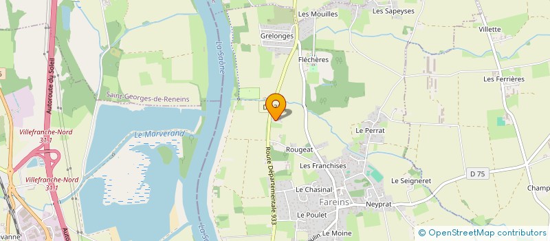 localisation de l'entreprise ETJ BATIMENT à FAREINS