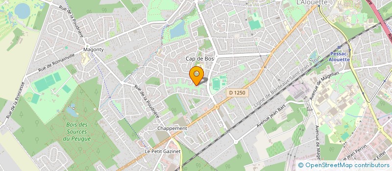 localisation de l'entreprise ETJM IMMO  PESSAC