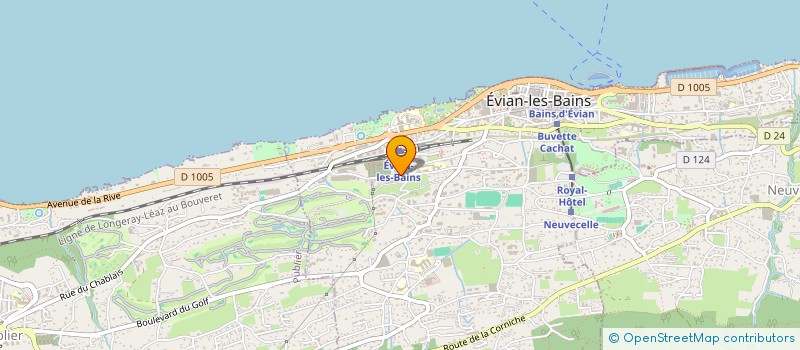 localisation de l'entreprise ETK GARAGE à EVIAN-LES-BAINS