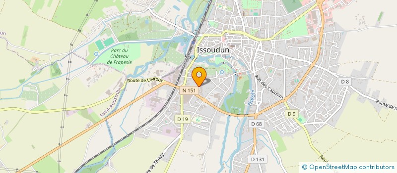 localisation de l'entreprise ETL à ISSOUDUN