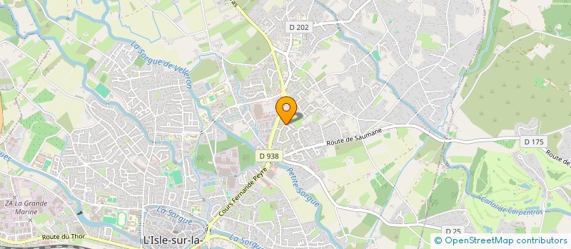 localisation de l'entreprise ETLH  L'ISLE-SUR-LA-SORGUE