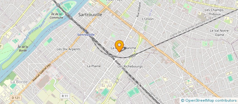 localisation de l'entreprise ETLI à SARTROUVILLE