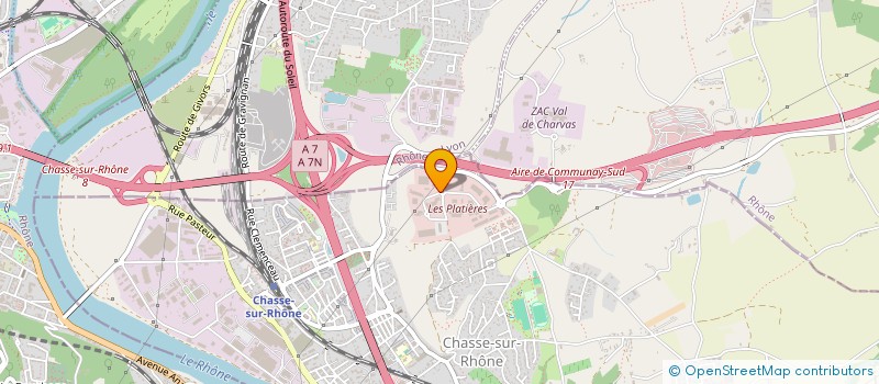 localisation de l'entreprise ETLM SARL  CHASSE-SUR-RHONE