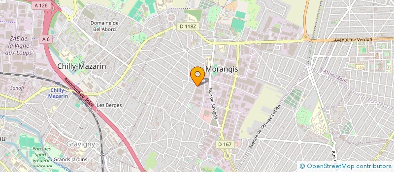 localisation de l'entreprise ETM à MORANGIS