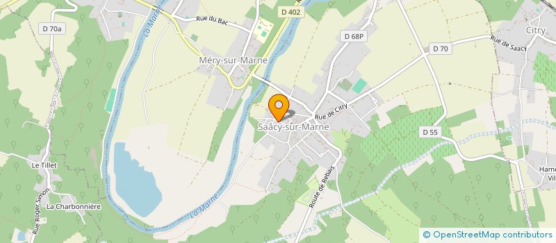 localisation de l'entreprise ETM à SAACY-SUR-MARNE