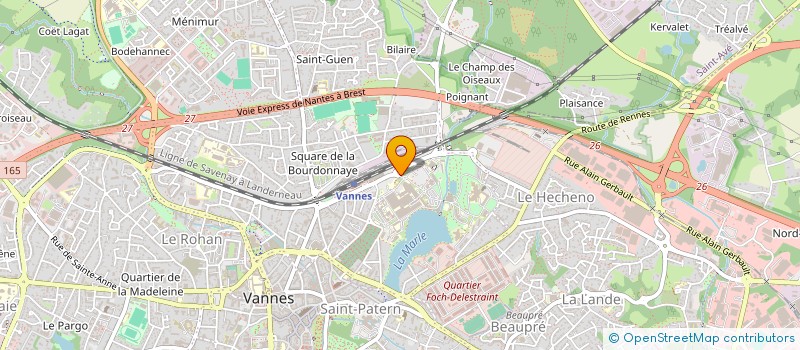 localisation de l'entreprise ETM 56 à VANNES