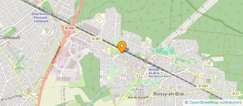localisation de l'entreprise ETM à ROISSY-EN-BRIE
