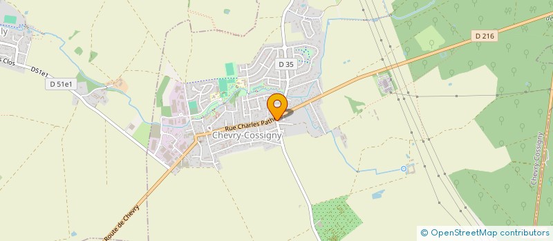 localisation de l'entreprise ETM  CHEVRY-COSSIGNY