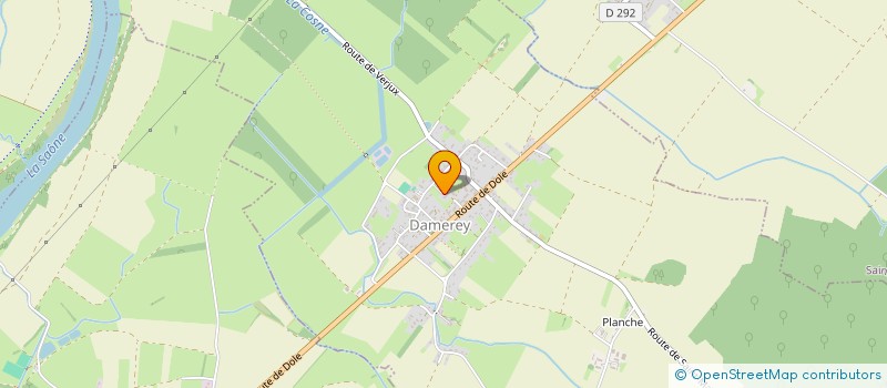 localisation de l'entreprise ETM  DAMEREY