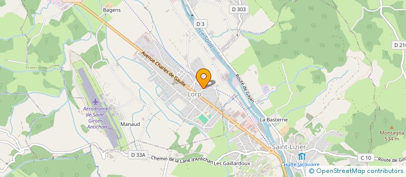 localisation de l'entreprise ETM à LORP-SENTARAILLE
