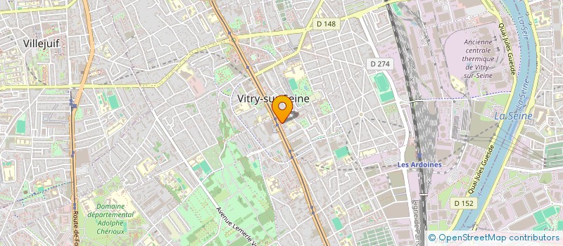 localisation de l'entreprise ETM BATIMENT  VITRY-SUR-SEINE