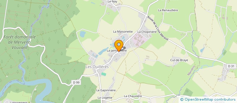 localisation de l'entreprise ETMA à MERVENT