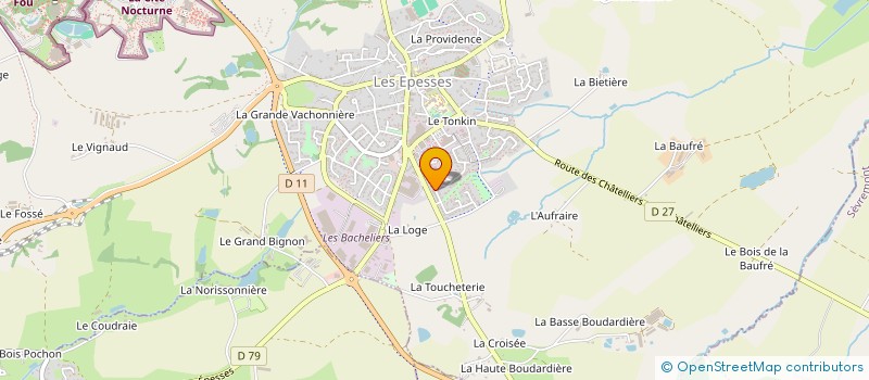 localisation de l'entreprise ETMA  LES EPESSES