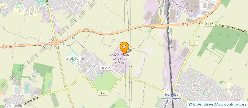 localisation de l'entreprise ETMD - EUROPEMBALLAGE TRANSPORT MATIERE DANGEREUSE à GUIBEVILLE