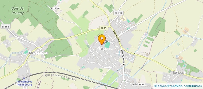 localisation de l'entreprise ETMS - ENTREPRISE DE TERRASSEMENT MANUTENTION ET SERVICES - à ORGERUS