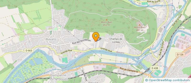 localisation de l'entreprise ETN IMMO  BAVANS