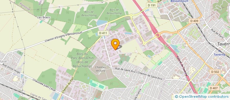 localisation de l'entreprise ETNA FRANCE  TAVERNY