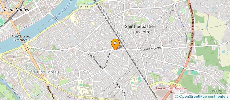 localisation de l'entreprise ETNA MOBILIARE  SAINT-SEBASTIEN-SUR-LOIRE