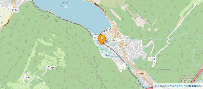 localisation de l'entreprise ETNA-PACK à NANTUA
