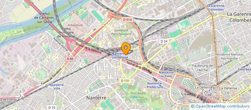 localisation de l'entreprise ETNACOM  NANTERRE