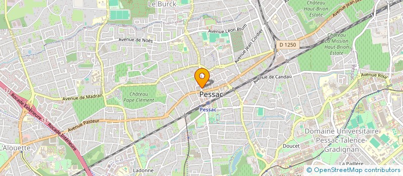 localisation de l'entreprise ETOF  PESSAC