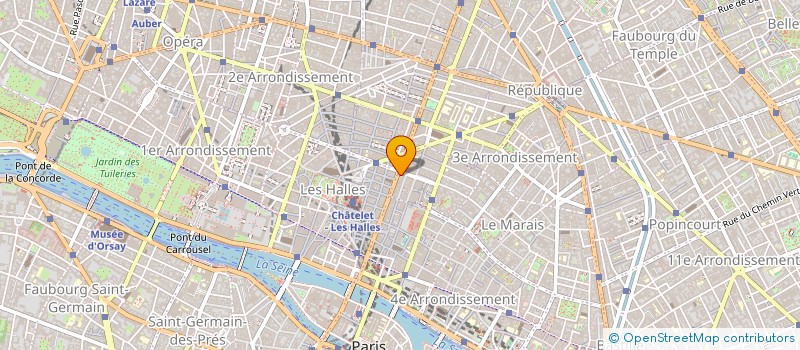 localisation de l'entreprise ETOFFES & SOFAS à PARIS