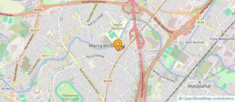 localisation de l'entreprise ETOFIN à MARCQ-EN-BARŒUL