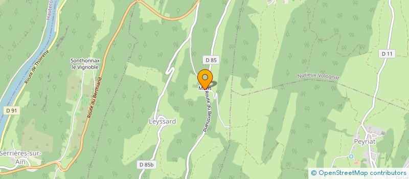 localisation de l'entreprise ETOIL  LEYSSARD