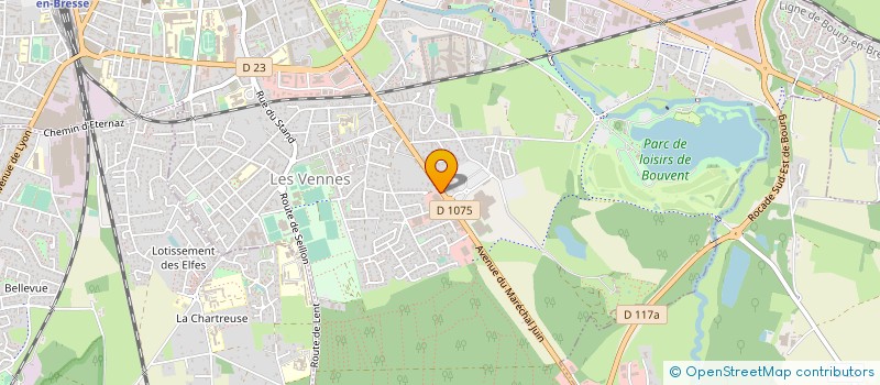 localisation de l'entreprise ETOILE 01 à BOURG-EN-BRESSE
