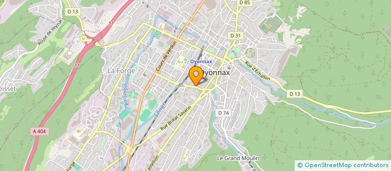 localisation de l'entreprise ETOILE 01 à OYONNAX