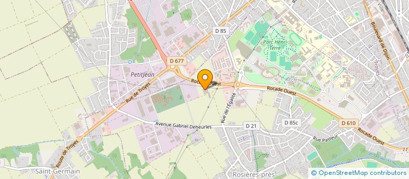 localisation de l'entreprise ETOILE 10  ROSIERES-PRES-TROYES