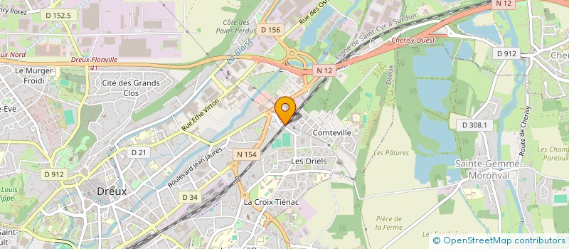 localisation de l'entreprise ETOILE 28 à DREUX